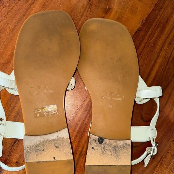 Marc Jacobs “Turlock” Skull Star Patent Leather Thong Sandals sz 39.5 -RUN SMALL - Picture 6 of 15